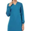 Actual Embroidery Image of Full Sleeves with Elastic Cuff